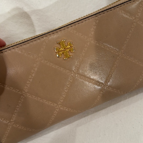 Tory Burch - beige leather wallet - Picture 5 of 5